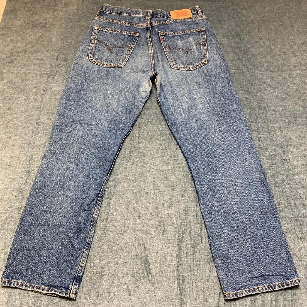 VTG Levi's 502 Jeans Mens 33x30 Blue Denim Medium Wash Straight Leg Button Fly